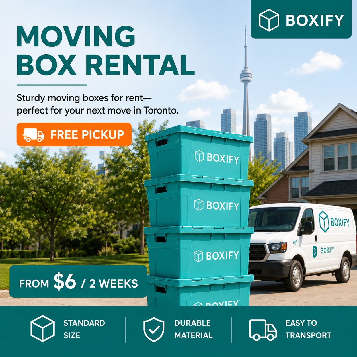 Moving Box Rental 搬屋膠箱租借 (70x50x55cm)